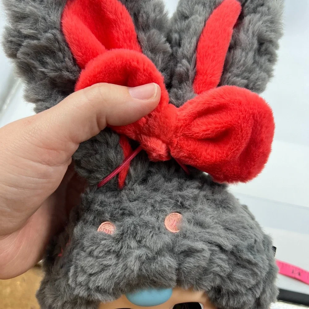Baby Three Lily Rabbit Town V2 Dizzy Gray Bunny Plush Designer Toy with Card